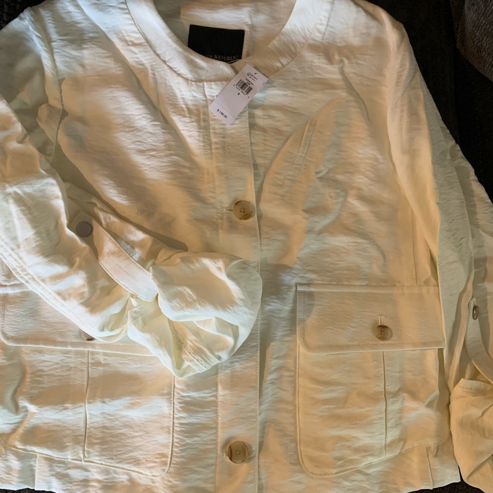 Banana republic cropped safari jacket